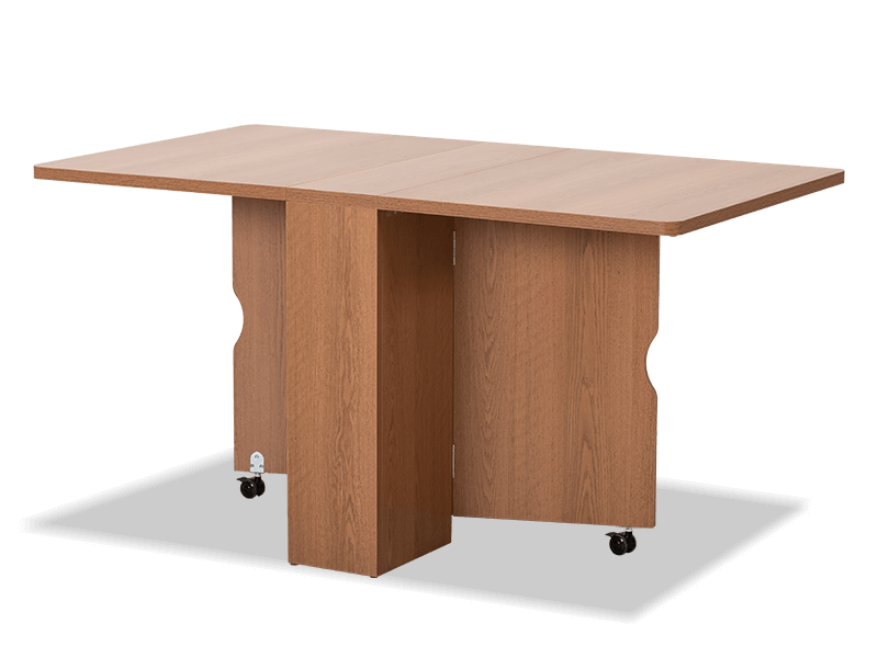 多功能收納折疊桌餐桌-加厚版(深橡色)